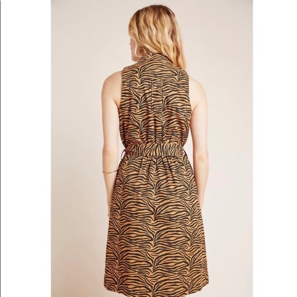 Maeve Tiger Button Down Dress - Picture 2 of 7